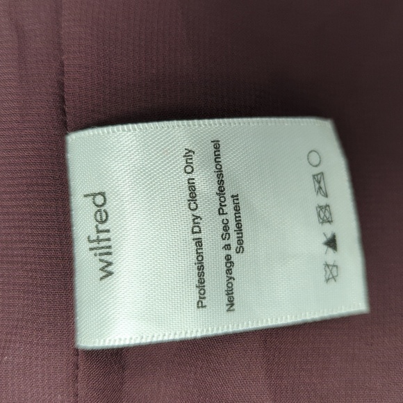 Wilfred Cowl Neck Draped Dress Maroon M Business casual preppy minimalist - Picture 7 of 7